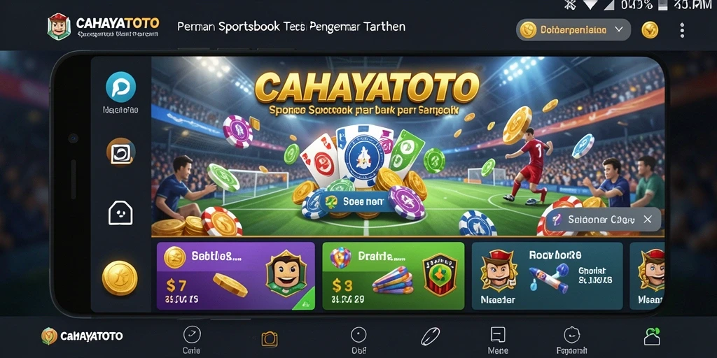 Gameplay CAHAYATOTO dengan berbagai pilihan taruhan olahraga.