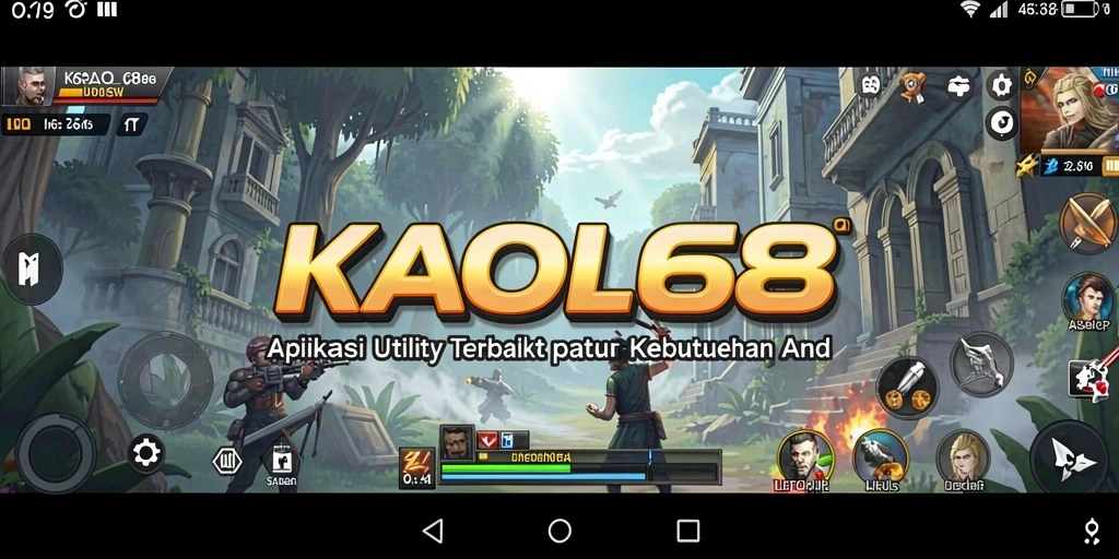 Tampilan antarmuka KAOL68 yang sederhana dan fungsional.