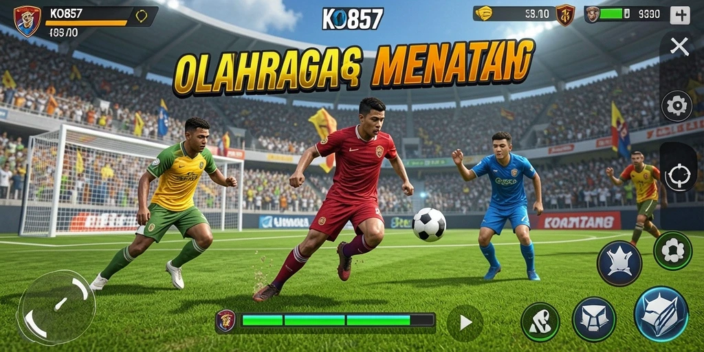 Tampilan dinamis dan seru dari gameplay KO857 di lapangan.