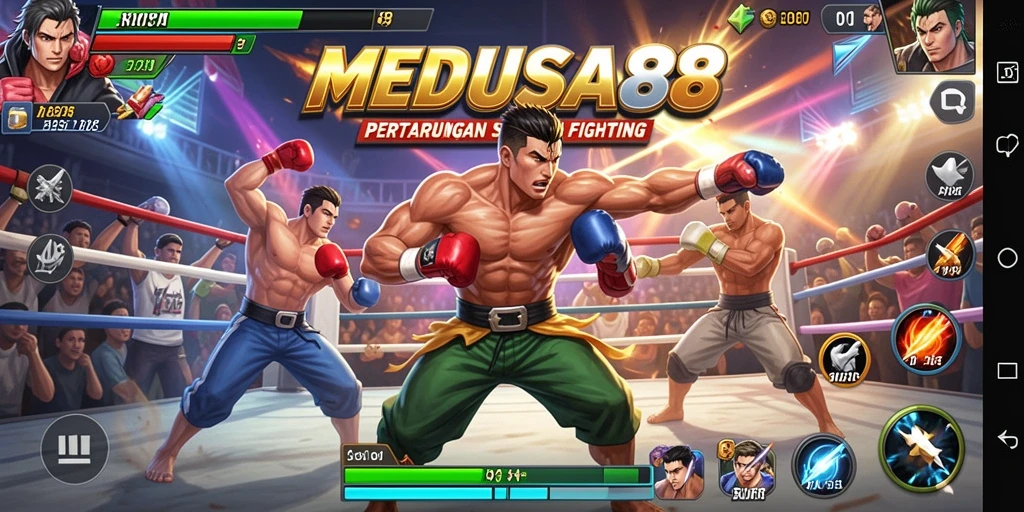 Tampilan menarik dari pertarungan seru di MEDUSA88.
