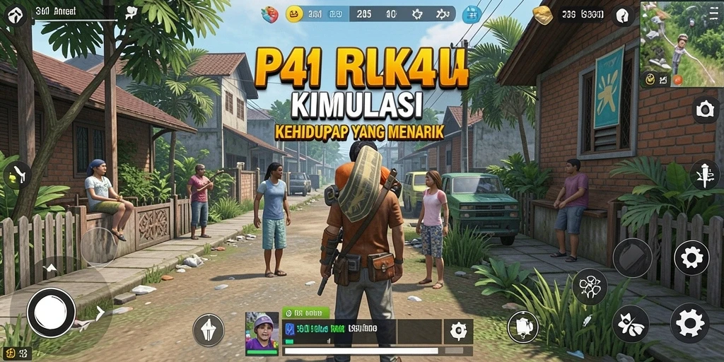 Gameplay menarik dan interaktif dari RR44 dalam simulasi kehidupan.
