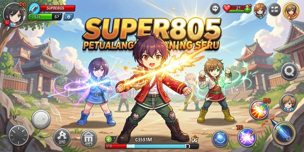 Tampilan gameplay SUPER805 yang memukau dan penuh aksi.