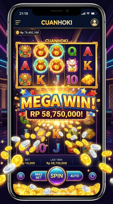 Screenshot fitur unggulan dari aplikasi cuanhoki.